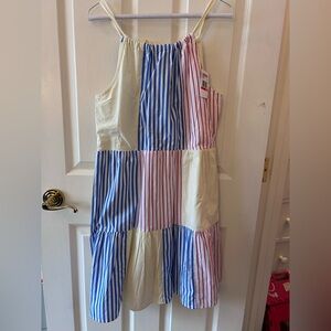 Vineyard Vines Party Stripe halter dress size XS, New With Tags!